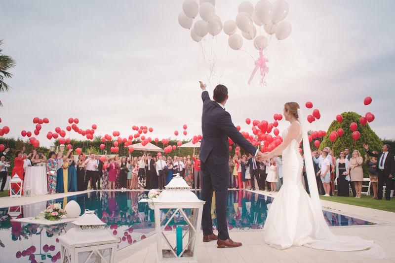 Foto asli Papan Bunga Pernikahan Daniel & Jeanette Biru Modern oleh Shanza Florist